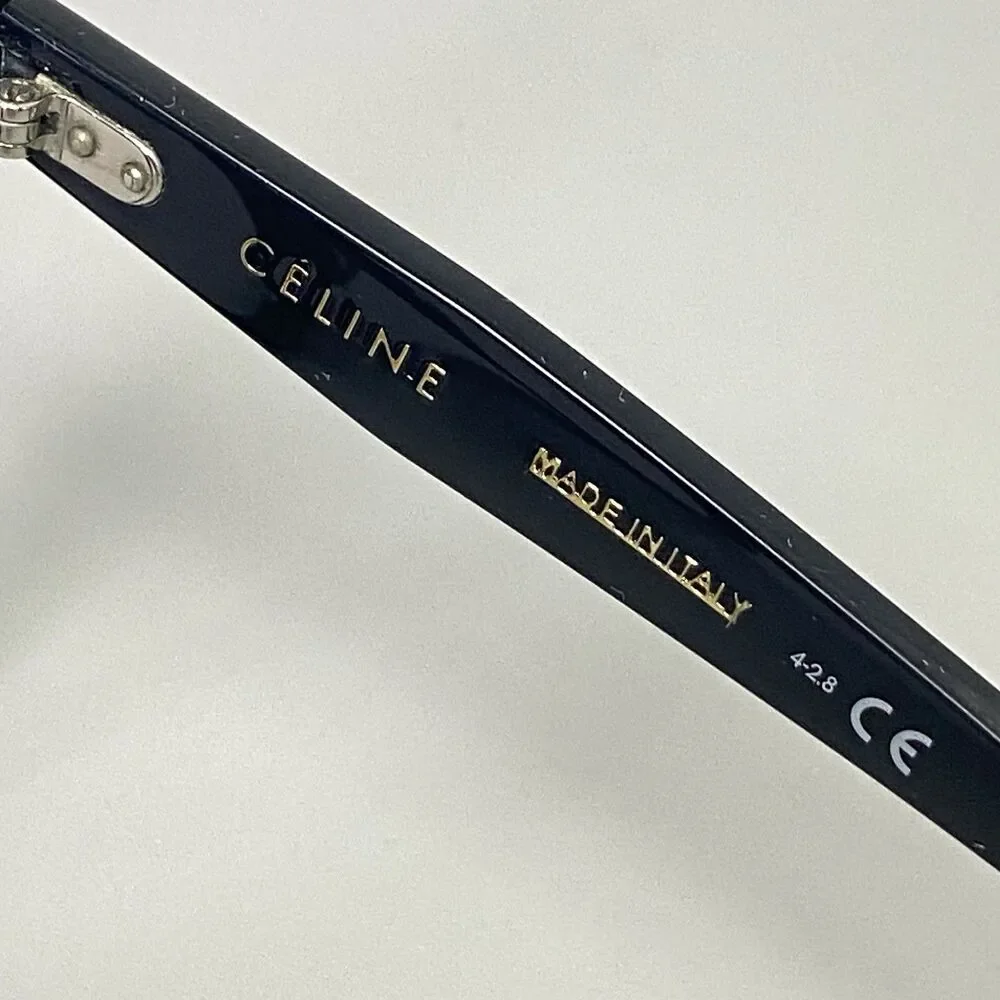 CELINE CL40048I 01W Black Oversized Eyeglasses Frames 62-15 140 Butterfly Italy